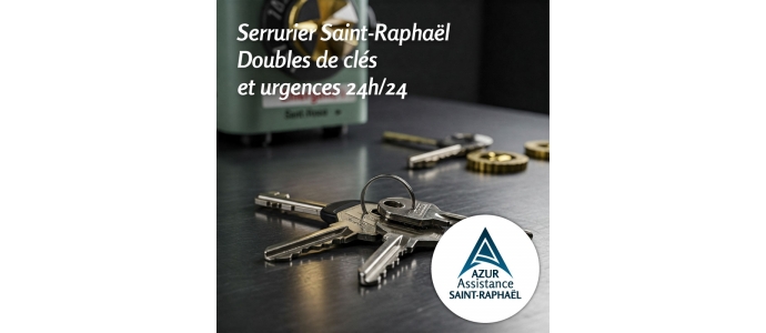 Serrurier Saint-Raphaël – Doubles de clés & urgences 24h/24