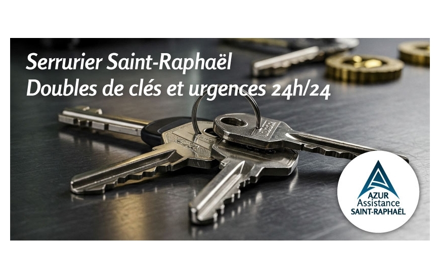 Serrurier Saint-Raphaël – Doubles de clés & urgences 24h/24
