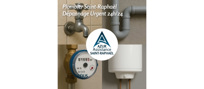 Plombier Saint-Raphaël - Dépannage Urgent 24h/24 | Azur Assistance