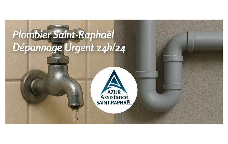 Plombier Saint-Raphaël - Dépannage Urgent 24h/24 | Azur Assistance